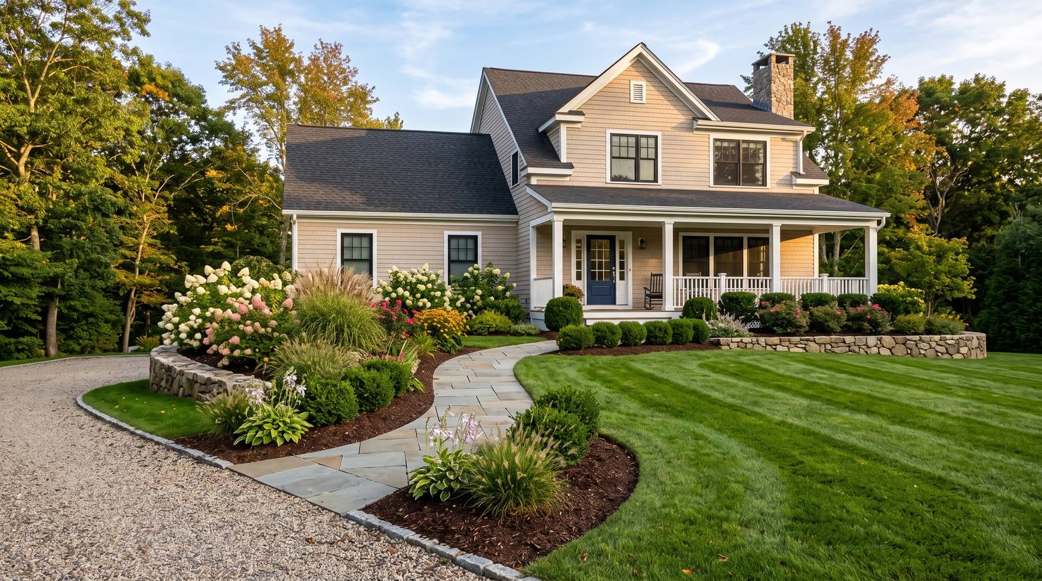 The same yard, landscaped