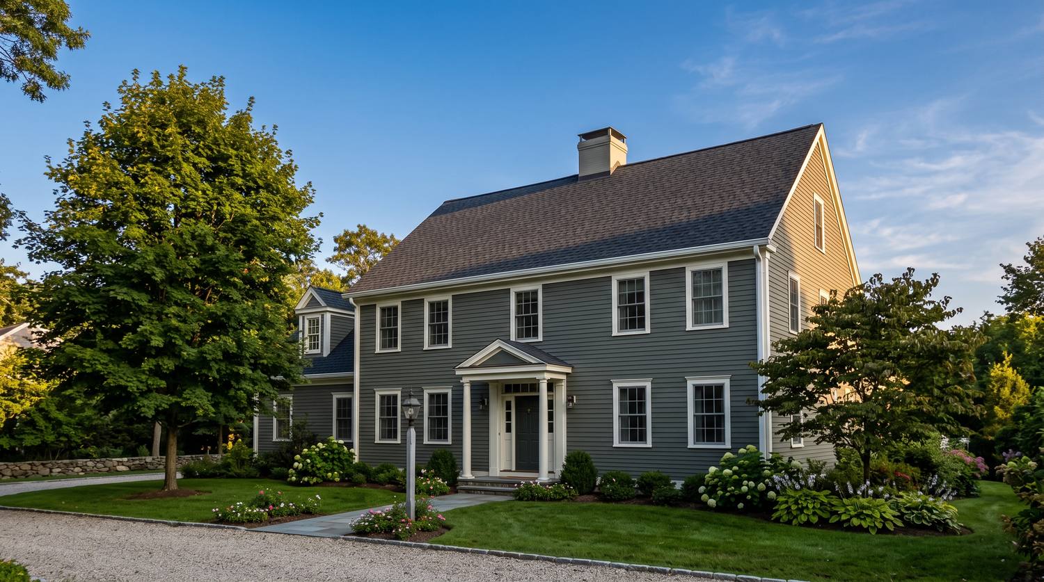 The same house with a new roof